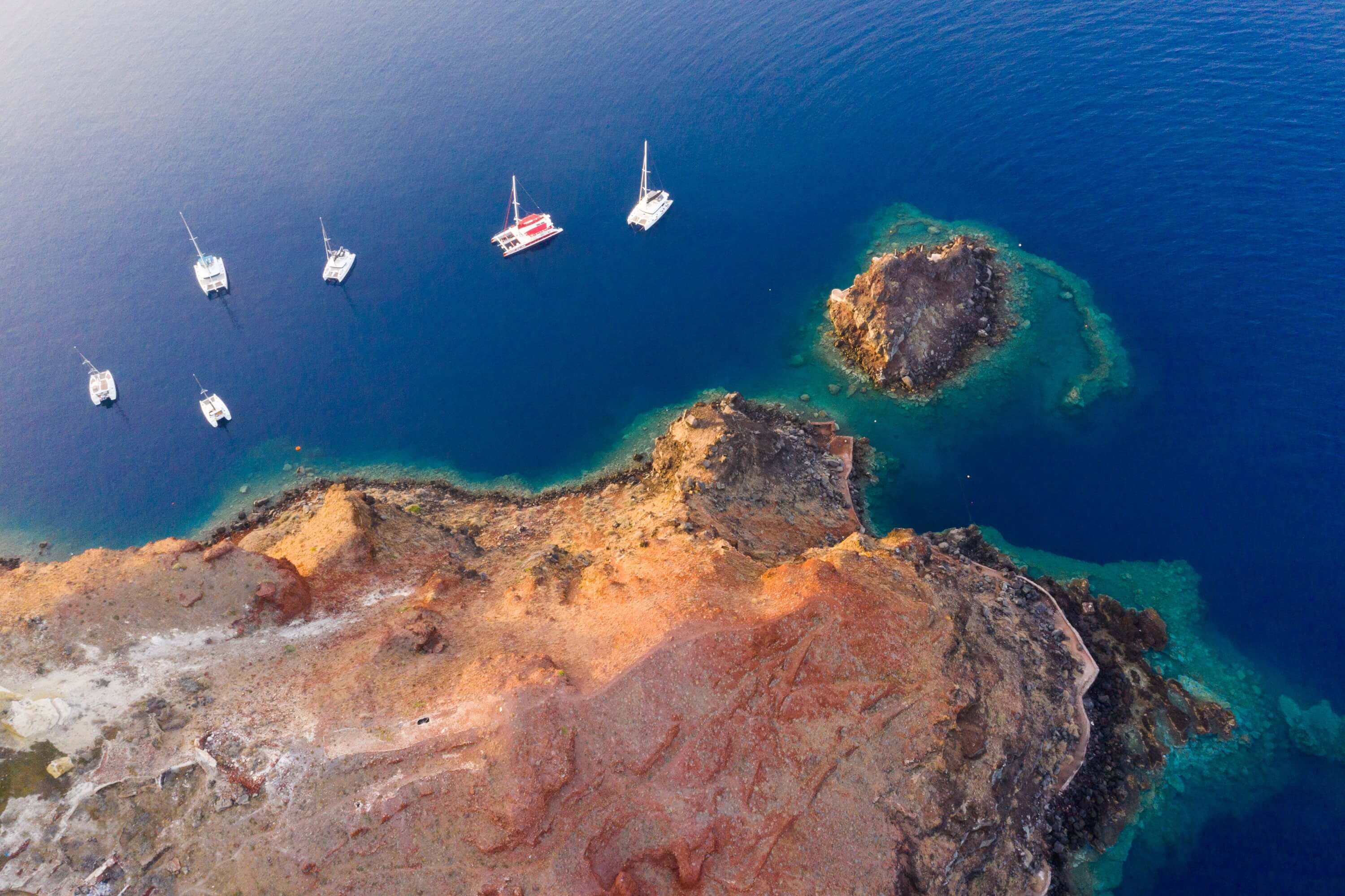 Santorini from above